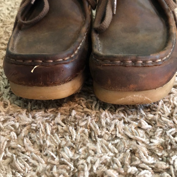 Clark’s Wallabee brown beeswax leather in size 7 - Picture 4 of 4